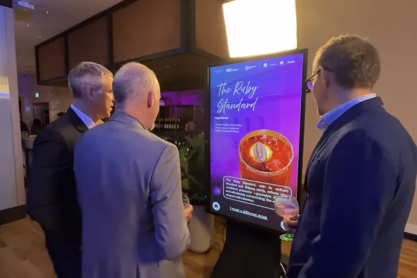 AI cocktail bar event engagement tool