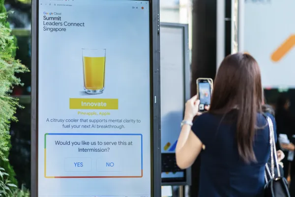 AI juice bar event engagement tool
